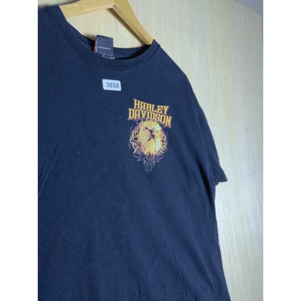 Vintage Harley Davidson Shirt Extra Large Black Short Sleeve Men's Graphic Y2K - Picture 4 of 12